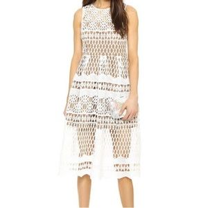 Ministry of Style Anthropologie 2pc Lace Top & Skirt